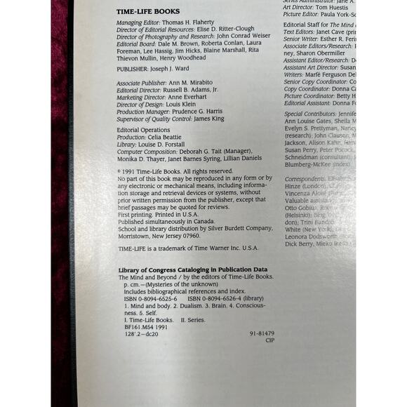 Vintage Coffee Table Book Time Life Mysteries Of The Unknown The Mind and Beyond - Picture 4 of 4
